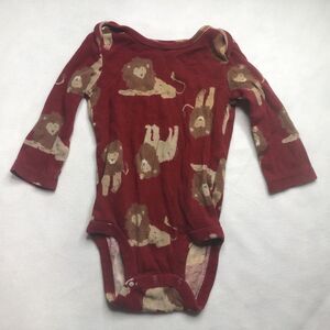 Red Lion Button Sleeper Baby Clothes Unisex 6 Month Used Carter's
